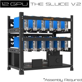 img 3 attached to 💰 AAAwave The Sluice V2 12GPU Открытая рама Майнинг-риг для оптимизированного майнинга криптовалют Ethereum, Ravencoin, Ergo и Zcoin