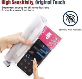 img 3 attached to 🏖️ HeySplash Waterproof Pouch Bag 2 Pack - Keep Your Phone and Valuables Safe and Dry While Beach, Swimming, Running, Fishing or Kayaking with Waist Strap and Screen Touchable Design