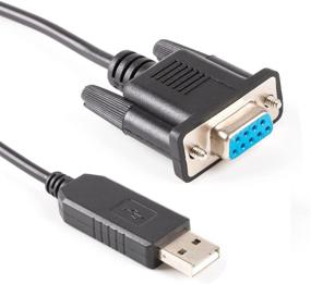 img 4 attached to 🔌 Letotech Cross Wired USB Serial Cable – FTDI ft232r USB RS232 to DB9 Female Adapter Null Modem Cable for PC Control TV – Standard Pinout