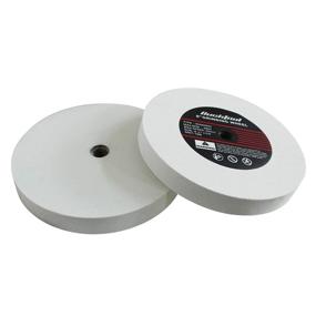 img 1 attached to 🔪 Bucktool 8" White Aluminum Oxide Grinding Wheel: Versatile Abrasive Wheel for Steel & Metals - 1" Wide, 120 Grit, 1 Pack