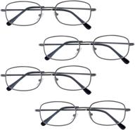 bfoco reading glasses spring gunmetal logo