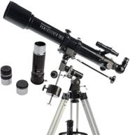 🔭 celestron powerseeker 70eq telescope - compact and portable manual german equatorial telescope for beginners with bonus astronomy software package - 70mm aperture logo