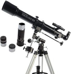 img 4 attached to 🔭 Телескоп Celestron PowerSeeker 70EQ - Компактный и портативный ручной германский экваториальный телескоп для начинающих с бонусным пакетом астрономического программного обеспечения - Апертура 70 мм