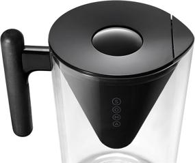 img 2 attached to Soma Pitcher - 10-Cup Black Water Filtration System with Plant-Based Filter