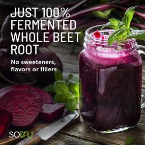 img 2 attached to SoTru Beet Root Powder - Enhance Active Lifestyle with 100% Organic Fermented Beet Root - Non-GMO, Vegan, Gluten-Free - 30 Servings
