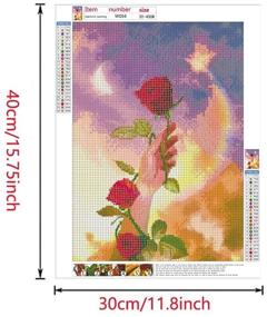 img 2 attached to Beaudio Diamond Painting Adults Rose 11 8X15 7Inch