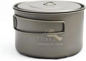 img 4 attached to Highly Portable TOAKS 700ml Titanium Pot