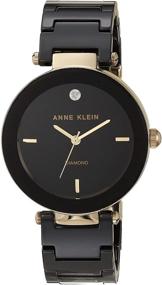 img 4 attached to Часы на керамическом браслете Anne Klein с циферблатом из настоящего бриллианта