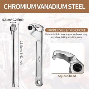 img 3 attached to Adjustable Spanner Chromium Vanadium Bearings Industrial Power & Hand Tools for Industrial Hand Tools