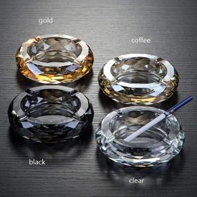 img 3 attached to 💎 Exquisite Crystal Ashtray Cigarettes Tabletop Decoration: A Perfect Blend of Elegance and Functionality