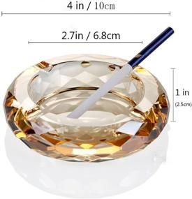 img 1 attached to 💎 Exquisite Crystal Ashtray Cigarettes Tabletop Decoration: A Perfect Blend of Elegance and Functionality