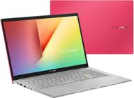 asus vivobook s15 s533 тонкий и легкий ноутбук - intel core i5, 8 гб озу, 512 гб ssd, windows 10 - resolute red логотип