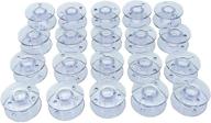 🧵 20pcs plastic clear bobbins for singer, brother, babylock, bernette, viking - yrdqncraft logo