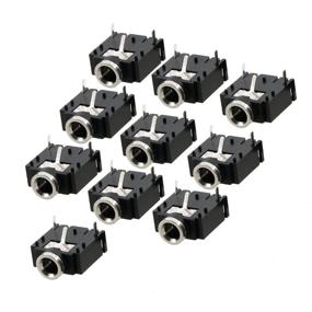 img 1 attached to Pack of 10 - uxcell A12062600UX0366 10 Pcs 3 Pin PCB Mount Female 3.5mm Stereo Jack Socket Connector