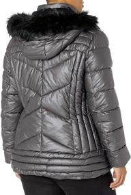 img 2 attached to 🧥 Nanette Lepore Women's Leather Puffer Coats, Jackets & Vests - Quality Women's Clothing