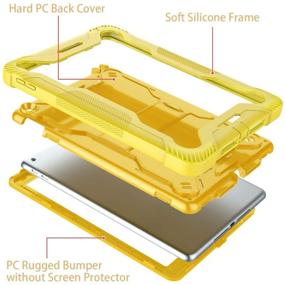 img 3 attached to Fingic iPad 9.7 Case - 2018/2017 iPad 5th/6th Gen Protective Case, Shockproof & Rugged, Yellow