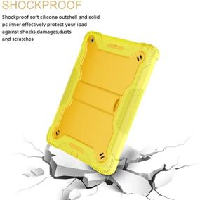 img 2 attached to Fingic iPad 9.7 Case - 2018/2017 iPad 5th/6th Gen Protective Case, Shockproof & Rugged, Yellow