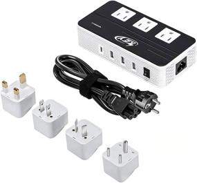 img 4 attached to 🔌 Key Power 230-Watt Step Down Voltage Converter & International Travel Adapter - Ideal for USA Appliances Overseas in Europe, AU, UK, Ireland, and More!