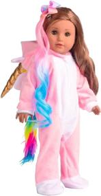 img 2 attached to 🦄 Unicorn American Sweet Dolly Clothes