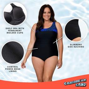 img 1 attached to 👙 Caribbean Sand Control 16: Chic Swimwear & Cover Ups for Women