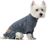 🐶 fitwarm winter turtleneck knit dog sweaters - cozy knitwear pet coats for cats and dogs (wine) логотип