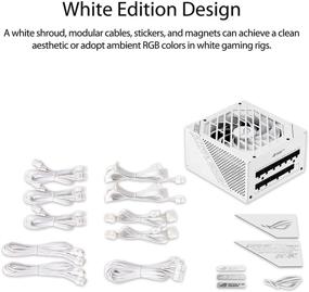 img 3 attached to ASUS ROG Strix 850W White Edition PSU: Powerful & Efficient, ROG Heatsinks, Axial-tech Fan, 0dB Technology, 80 Plus Gold Certified, Fully Modular, 10-Year Warranty