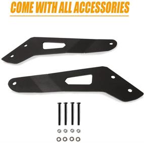 img 3 attached to 🔦 Enhance Your Can-am Maverick X3 MAX DS RS with 50'' LED Light Bar Upper Roof Mounting Brackets Windshield (Bracket 2017-2021)