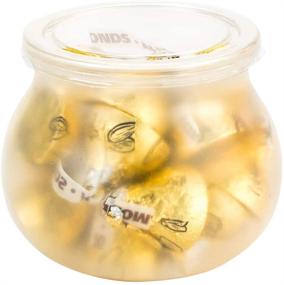img 3 attached to 🍬 Clear Plastic Bulbous Candy Jar with Lid - 4 oz - 100 count box - Restaurantware - 2.5" x 2.5" x 2.5