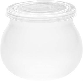 img 2 attached to 🍬 Clear Plastic Bulbous Candy Jar with Lid - 4 oz - 100 count box - Restaurantware - 2.5" x 2.5" x 2.5