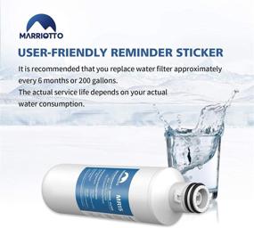img 2 attached to 🌊 MARRIOTTO Refrigerator Water Filter LT1000PC Replacement + LT120F ADQ73334008 Fresh Air Filter - Compatible with LT1000P/PC/PCS, LT1000PC/PC/PCS, MDJ64844601, ADQ747935, ADQ74793504