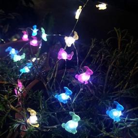 img 1 attached to Easter Decorations Rabbit String Lights: 10ft 40 LED Bunnies with Remote! Perfect for Tabletop, House, Patio, Wedding, Kindergartens, Party - Battery Operated