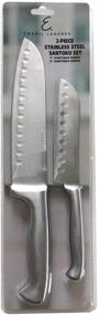 img 1 attached to Emeril Lagasse 2 Piece Stainless Santoku Kitchen & Dining