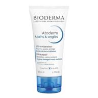 atoderm hand and nail cream by bioderma - nourishing and restorative formula for sensitive, dry to very dry hands logo