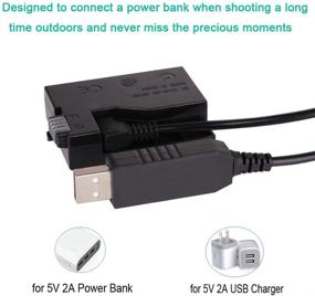 img 1 attached to Enhance Camera Power: CCYC DR-E8 DC Coupler for LP-E8 Battery Replacement, USB DC Converter Cable – Perfect for ACK-E8 AC Power Adapter, LPE8 Dummy Battery – Compatible with Canon EOS Rebel T2i, T3i, T4i, T5i, 600D, 700D, and More!