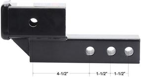 img 1 attached to HITOWMFG Trailer Towing Receiver Extension RV Parts & Accessories