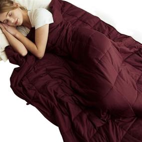 img 4 attached to MERRY LIFE Weighted Blanket Blankets Bedding