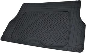 img 2 attached to Universal Trimmable Heavy Duty Cargo Liner Floor Mats for Car Truck SUV - Motor Trend Odorless, Foldable, All-Weather Protection for Trunk
