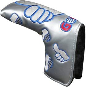 img 4 attached to ⛳ Sword & Shield Sports Thumb PU Golf Putter Headcover - Magnetic Blade Style Golf Club Head Cover