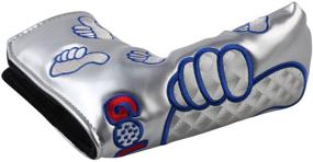 img 3 attached to ⛳ Sword & Shield Sports Thumb PU Golf Putter Headcover - Magnetic Blade Style Golf Club Head Cover