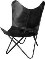 кожаное кресло-бабочка living black логотип