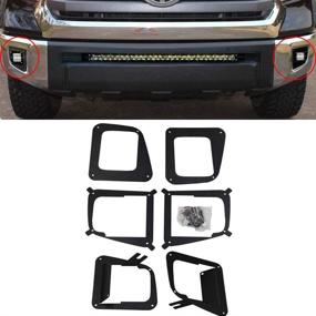 img 4 attached to Enhance Your Toyota Tundra: XJMOTO 3'' Cube Fog Light Mount Bracket for 2014-2021 Models