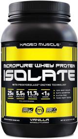 img 4 attached to 🥛 Kaged Muscle Whey Protein Powder for Optimal Post-Workout Recovery - 100% Whey Protein Isolate, Vanilla Flavor, 3lbs