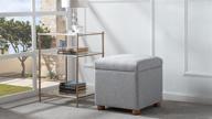 🪑 stylish & functional: jennifer taylor home jacob storage ottoman in light grey logo