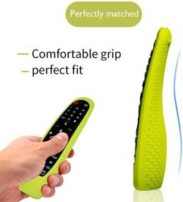 img 2 attached to Silicone Remote Case Compatible With LG AN-MR19BA/AN-MR18BA/AN-MR650/AN-MR600 Smart TV Magic Remote Control，Shockproof Washable Protetive Cover For LG Smart TV Remote Holder -Green