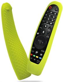 img 4 attached to Silicone Remote Case Compatible With LG AN-MR19BA/AN-MR18BA/AN-MR650/AN-MR600 Smart TV Magic Remote Control，Shockproof Washable Protetive Cover For LG Smart TV Remote Holder -Green