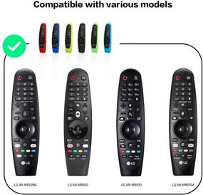 img 1 attached to Silicone Remote Case Compatible With LG AN-MR19BA/AN-MR18BA/AN-MR650/AN-MR600 Smart TV Magic Remote Control，Shockproof Washable Protetive Cover For LG Smart TV Remote Holder -Green