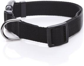 img 3 attached to Premium Adjustable Nylon Dog Collar: Durable Pet Collar for Large, Medium, and Small Dogs - 1 Inch, 3/4 Inch, or 5/8 Inch Wide