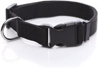 premium adjustable nylon dog collar: durable pet collar for large, medium, and small dogs - 1 inch, 3/4 inch, or 5/8 inch wide logo