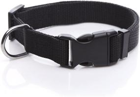 img 4 attached to Premium Adjustable Nylon Dog Collar: Durable Pet Collar for Large, Medium, and Small Dogs - 1 Inch, 3/4 Inch, or 5/8 Inch Wide