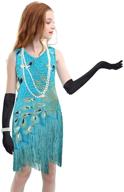 flapper dresses beaded fringed gatsby girls' clothing for dresses logo